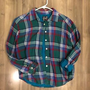 Green Turquoise Plaid Shirt
